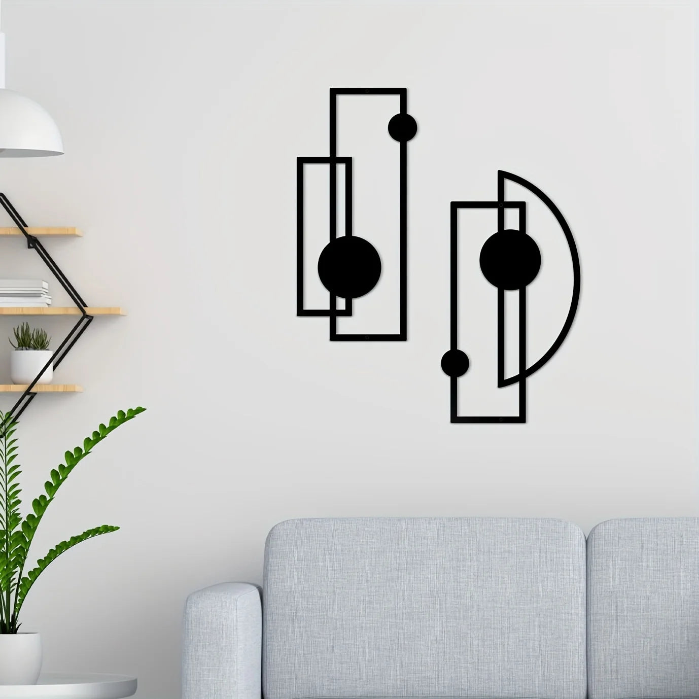 Abstract Metal Wall Decor