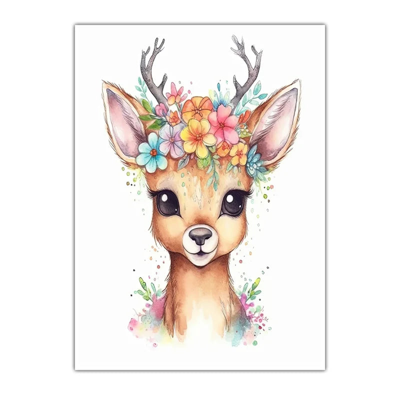 Woodland Animal Nursery Canvas