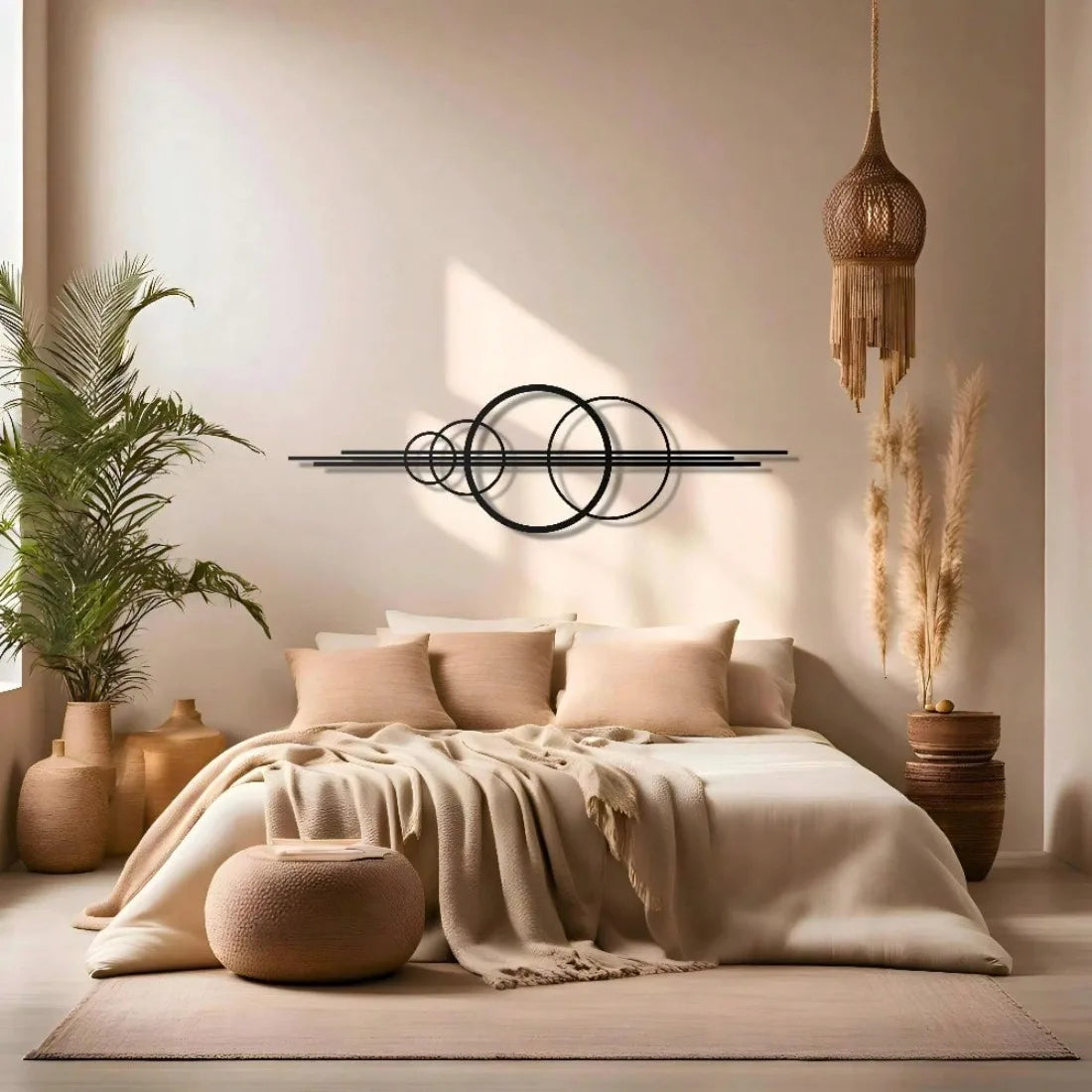Geometric Circle Metal Art