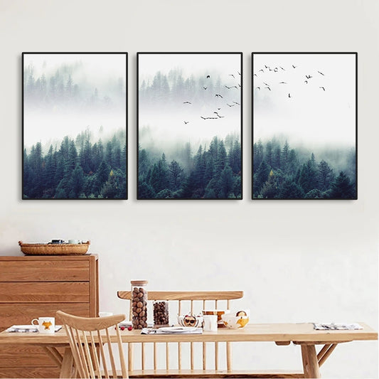 Evergreen Forest Canvas Set