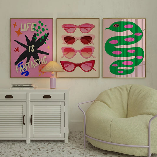 Hot Pink Wall Posters