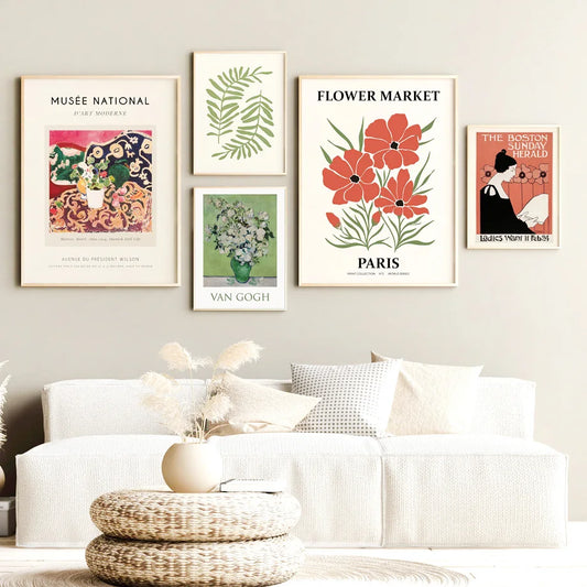 Van Gogh Floral Canvas