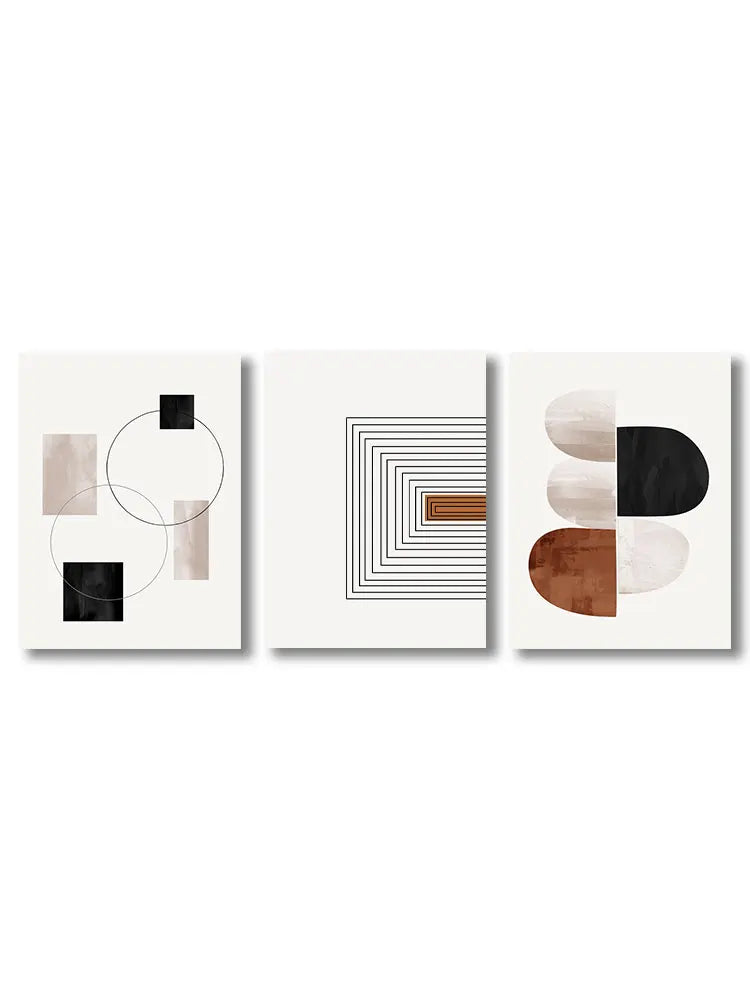 Black Line Canvas Art