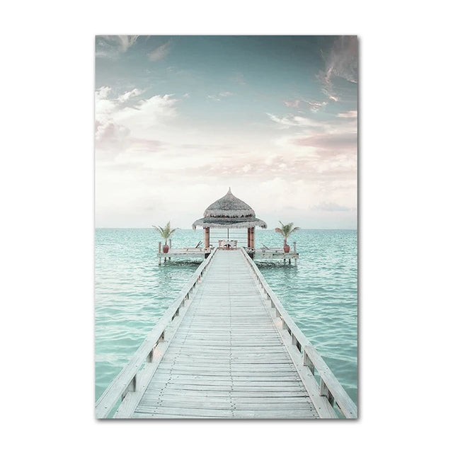 Coastal Turtle Canvas Art