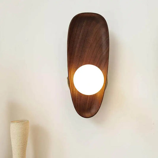 Nordic Wooden Wall Sconce