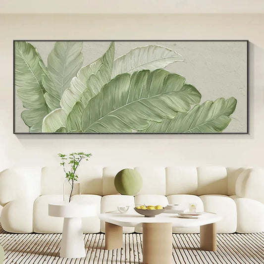 Green Leaf Canvas Art