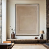 Beige Abstract Canvas Art