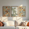 Abstract Floral Canvas Set