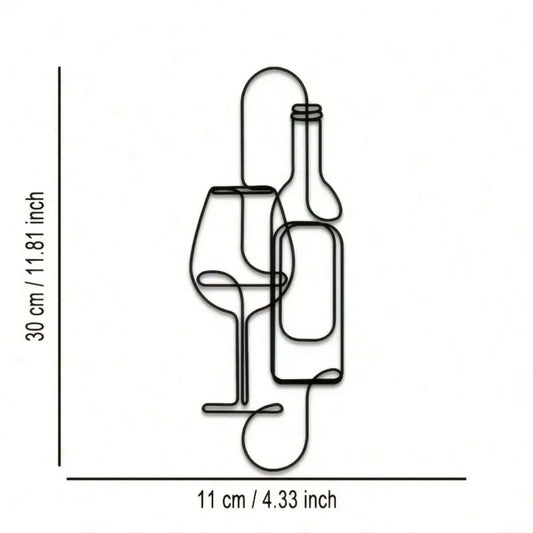 Modern Iron Wine Rack
