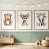 Woodland Animal Nursery Canvas