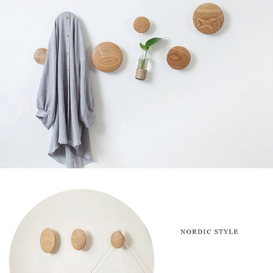 Wooden Coat Hook Rack