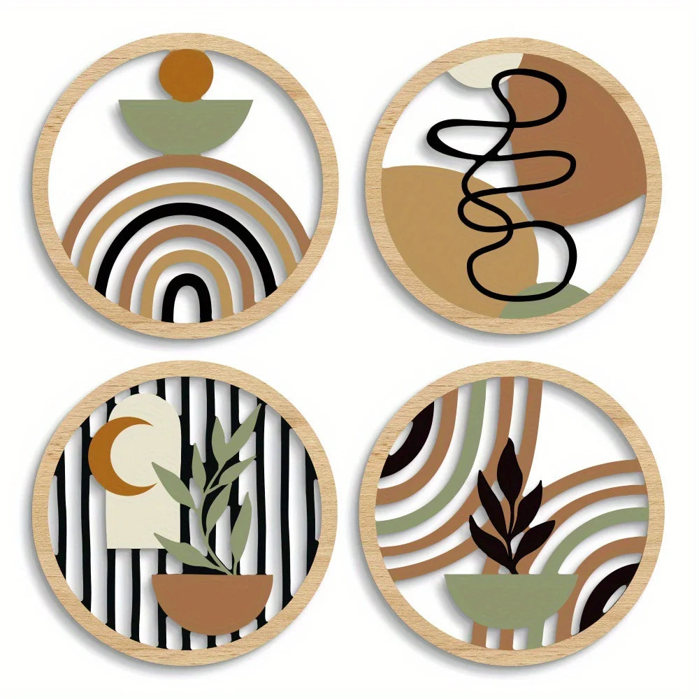 Boho Wave Wooden Decor