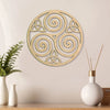 Celtic Triskele Wooden Decor