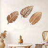 Boho Wooden Leaf Decor