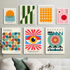 Bauhaus Rainbow Canvas Art