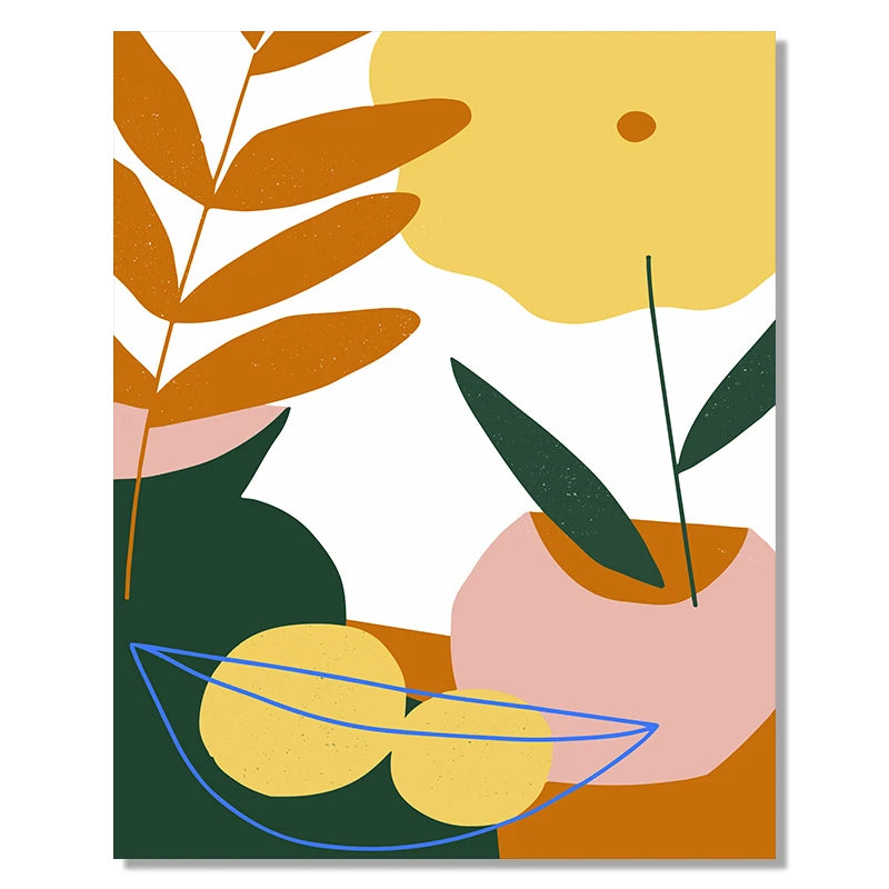 Modern Abstract Scandinavia Colorful Gallery Canvas Painting Wall Art Prints Posters Picture for Living Room Interior Home Decor