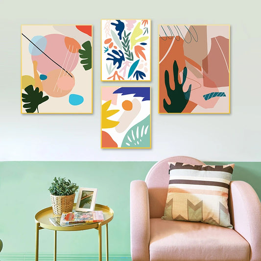 Scandinavian Abstract Canvas Art