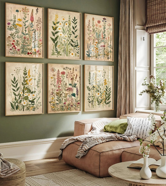 Wildflower Meadow Canvas Set