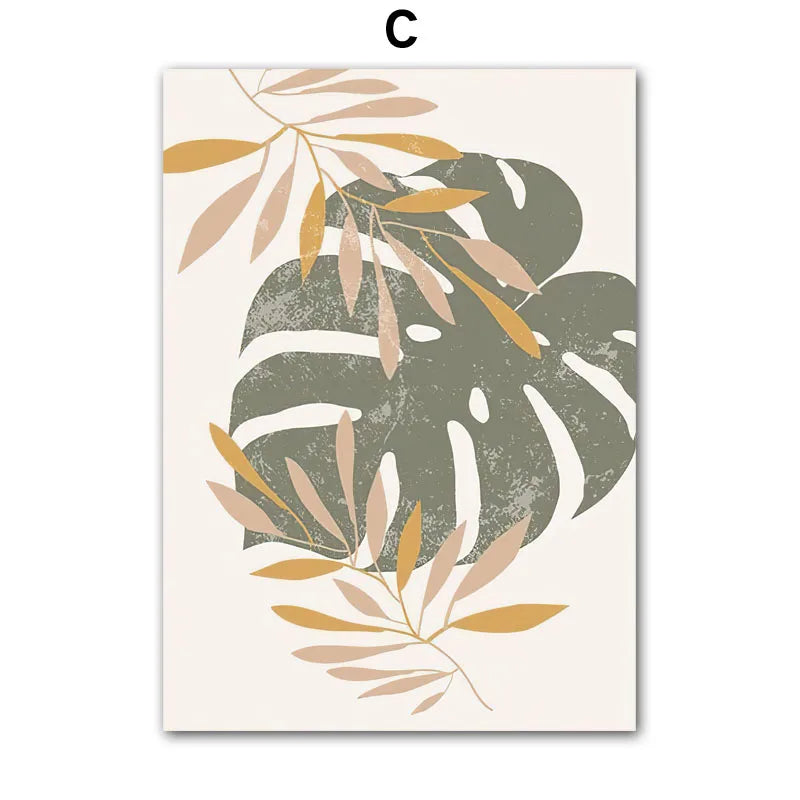 Boho Monstera Canvas Art