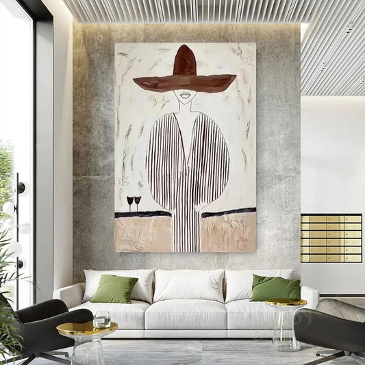 Handmade Figure Canvas Art