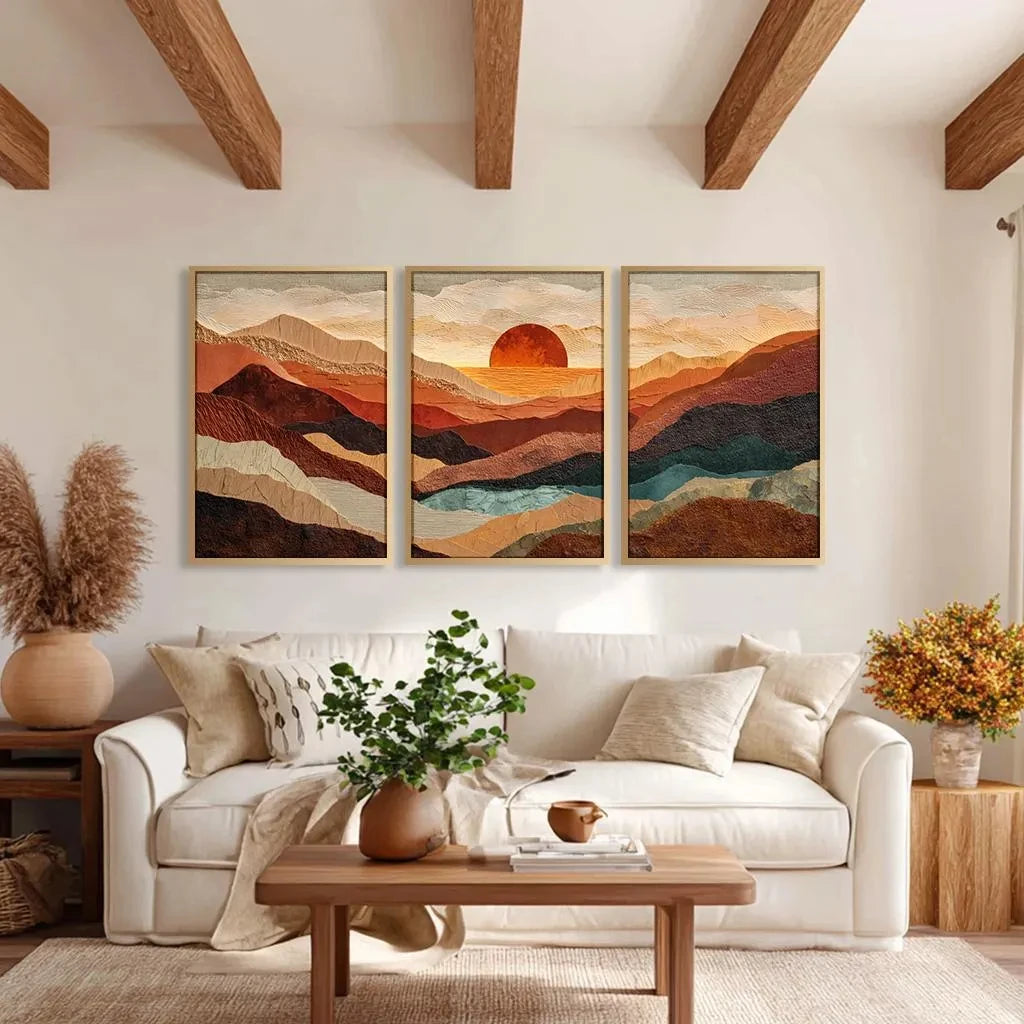 Modern Beach Canvas Set