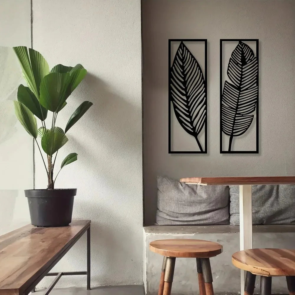Metal Leaf Wall Decor