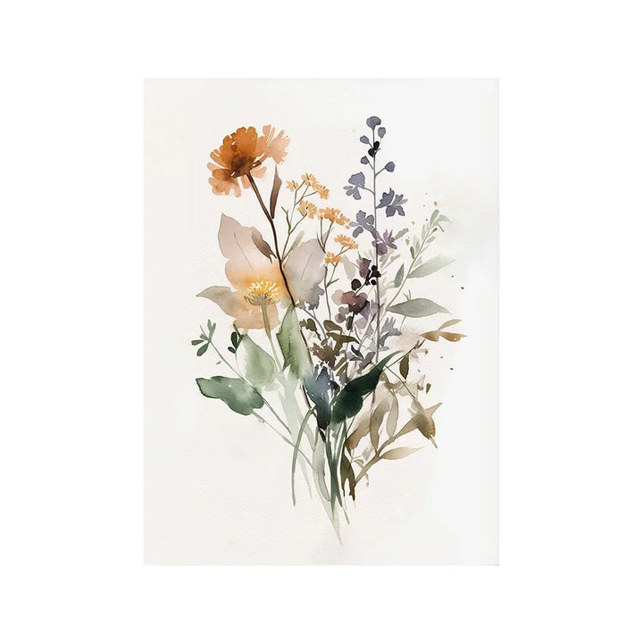 Neutral Wildflower Wall Art