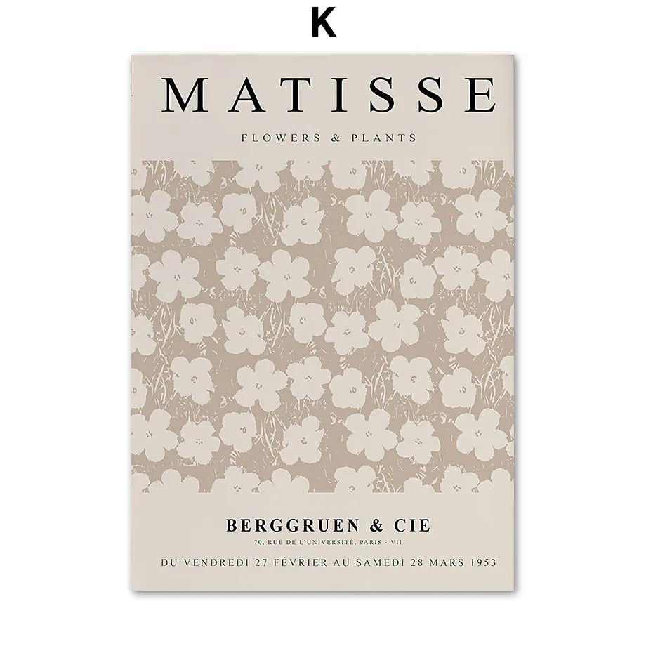 Abstract Matisse LIne Yayoi Kusama Lucky Queen Vintage Posters Canvas Painting Wall Art Print Room Modern Interior Home Decor