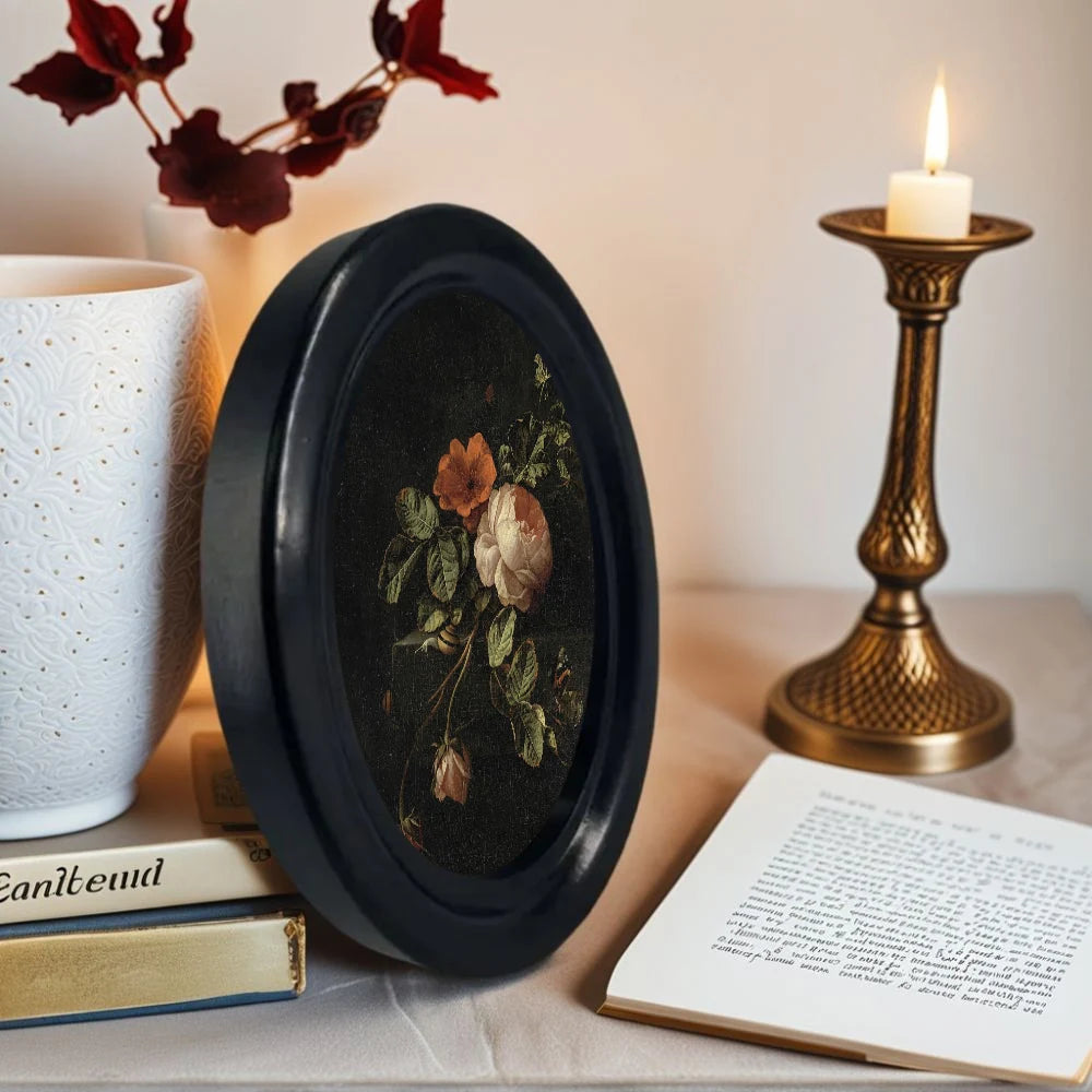 Vintage Peony Wood Decor