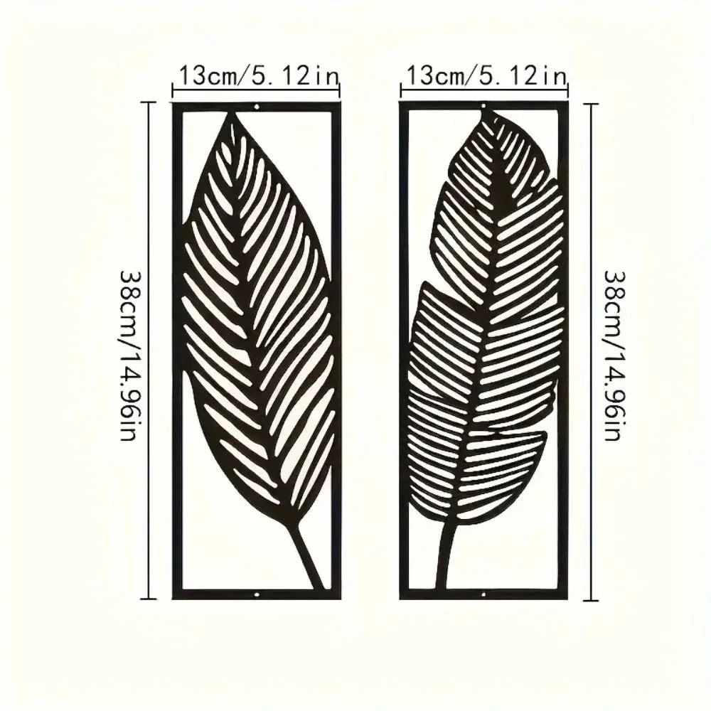 Metal Leaf Wall Decor