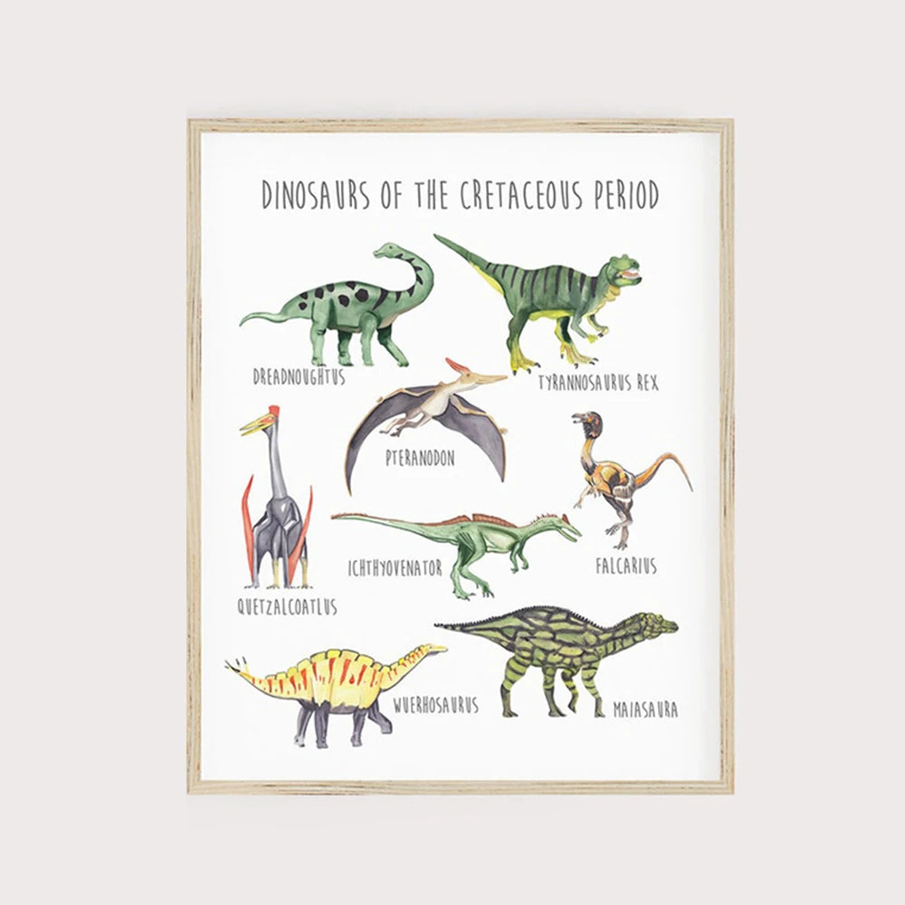 Dinosaur Kids Canvas Art