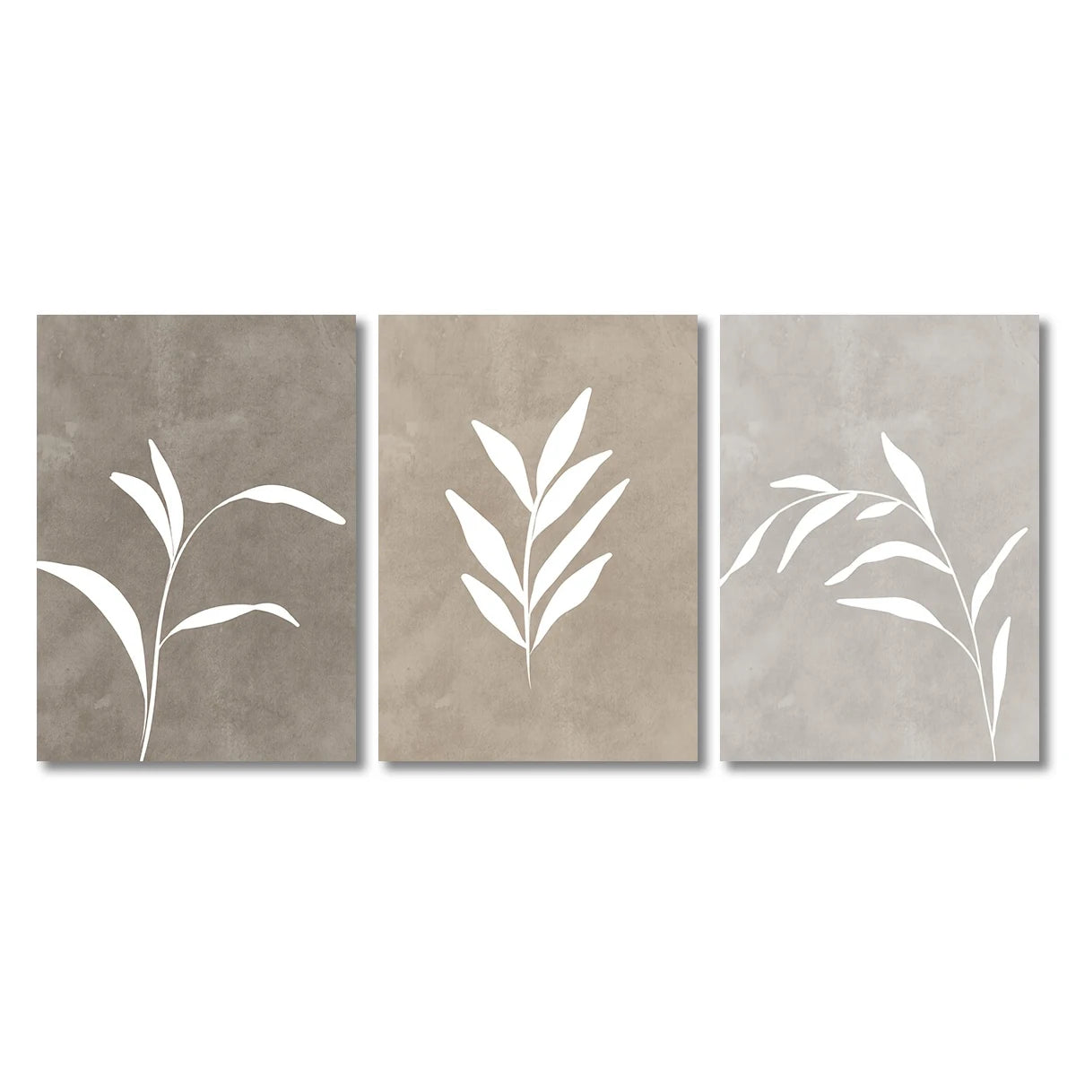 Neutral Fern Canvas Set