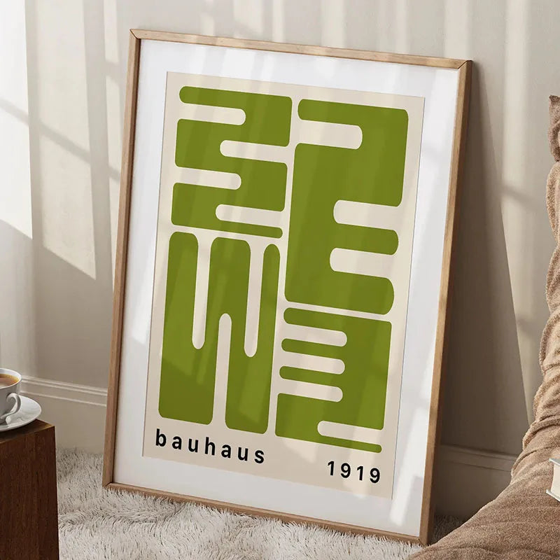 Bauhaus Rainbow Canvas Art