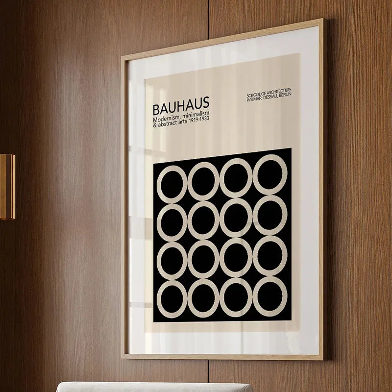 Bauhaus Rainbow Canvas Art