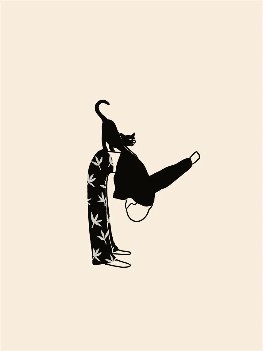 Lazy Cat Canvas Art