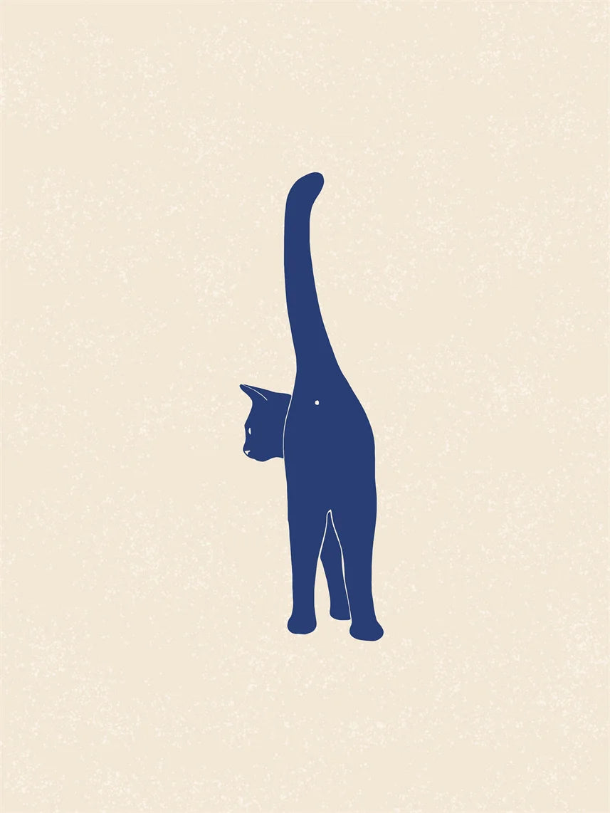 Lazy Cat Canvas Art