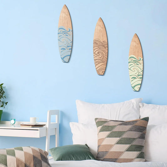 Tropical Surfboard Wall Decor