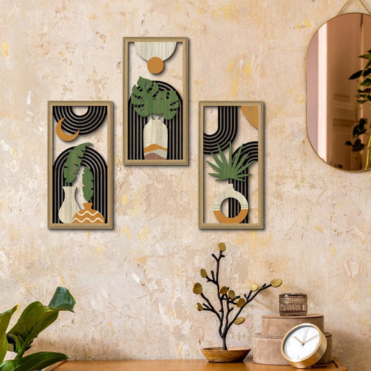 Rustic Wooden Leaf Decor