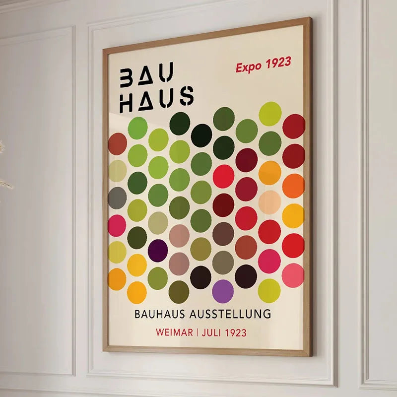 Bauhaus Rainbow Canvas Art