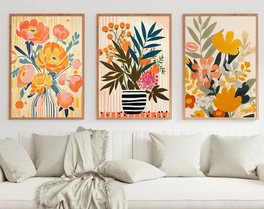 Wildflower Botanical Canvas Art