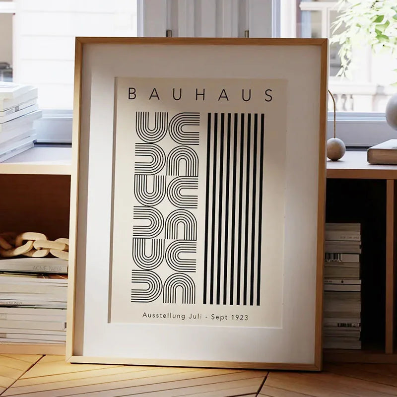 Bauhaus Rainbow Canvas Art
