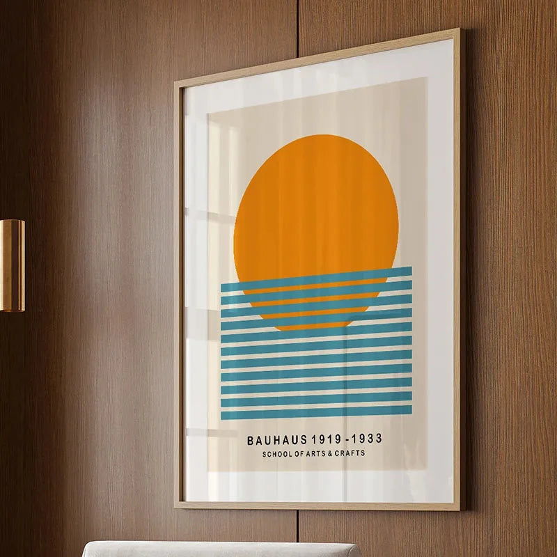 Bauhaus Rainbow Canvas Art
