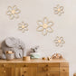 Wooden Daisy Wall Stickers
