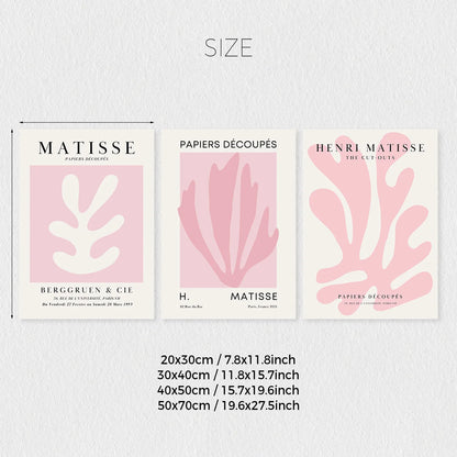 Pink Matisse Canvas Set