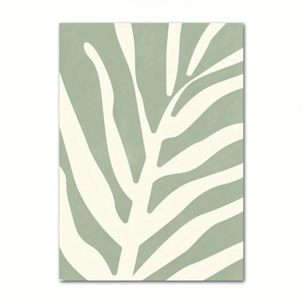 Green Floral Canvas Art