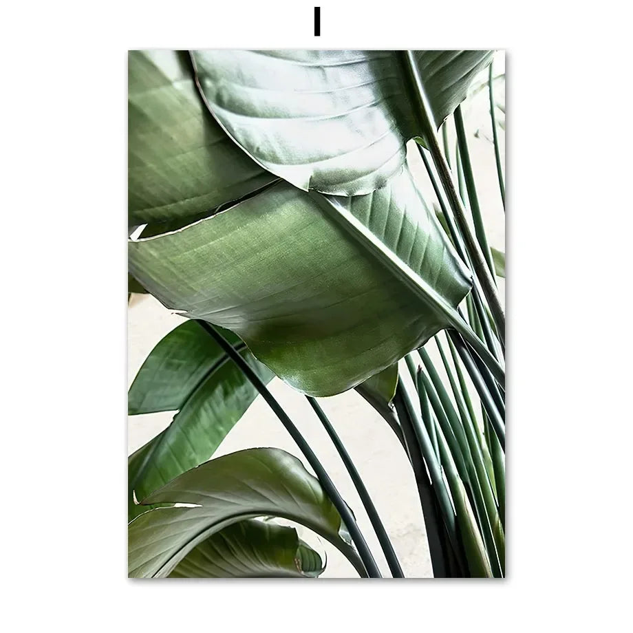 Green Graphic Shapes Art