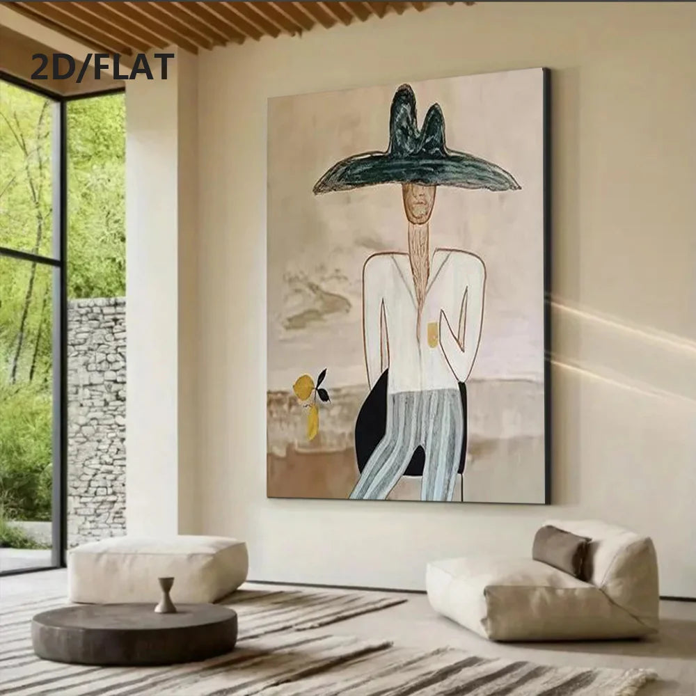 Handmade Figure Canvas Art