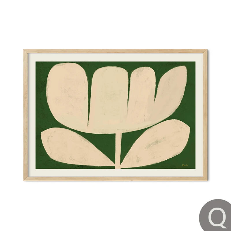 Botanical Cherry Flower Canvas