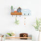 Wooden Key Hook Shelf