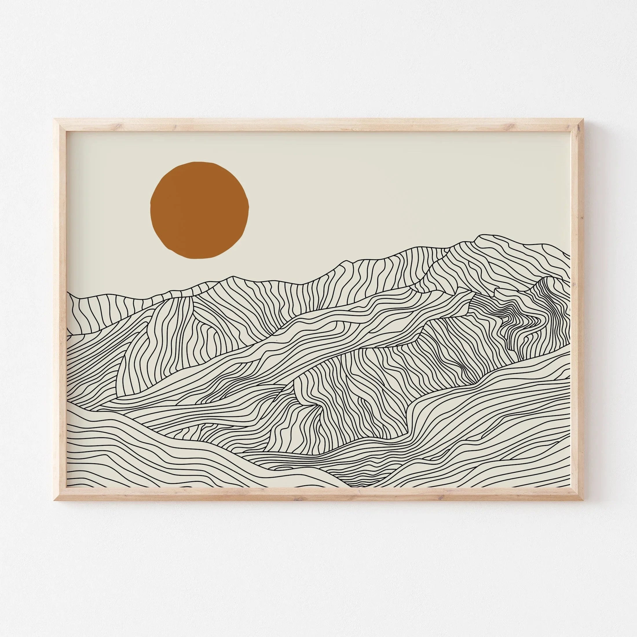 Japanese Alps Sunrise Art